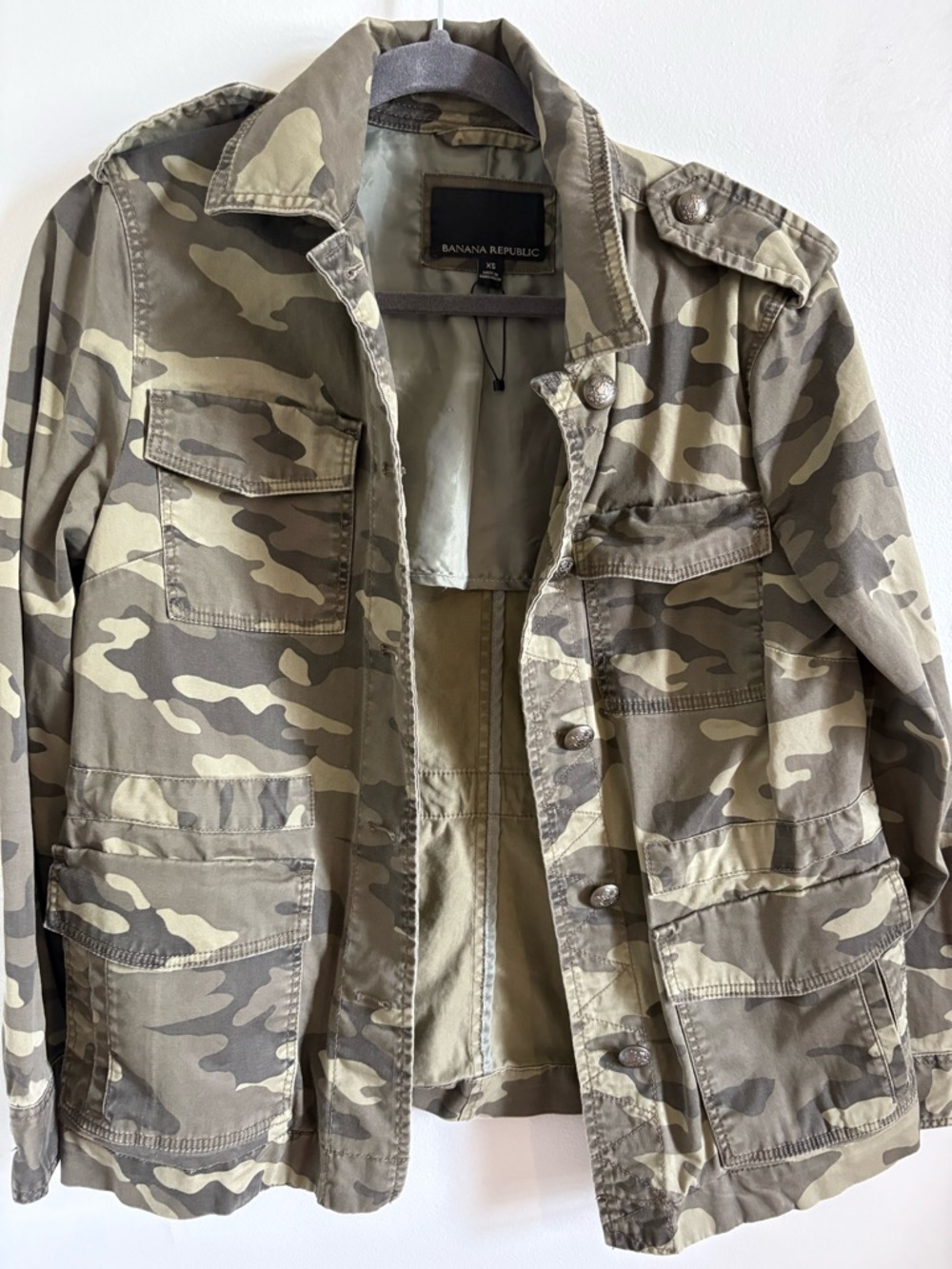 Banana Republic Men's Olive & Khaki Camo Field Jacket
